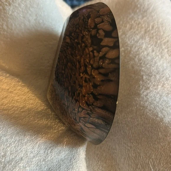 Elegant Brown Swirl Dining Bowl